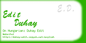 edit duhay business card